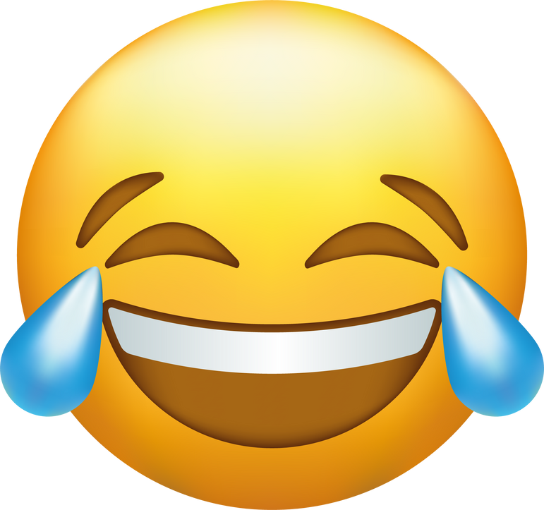 Laughing Smiling Emoji Face. Emoticon.